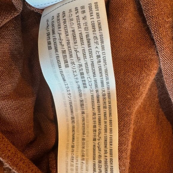 Abercrombie & Fitch Soft AF Cozy brown long sleeve bodysuit size Large - Picture 8 of 9